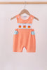 Orange Candy Smocked Gingham Jon Jon