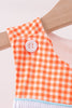 Orange Candy Smocked Gingham Jon Jon