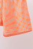 Blue Candy Smocked Gingham Shorts Set
