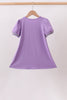 Purple witch applique dress
