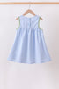 Blue Pumpkin Embroidery jacquard Ruffle Dress