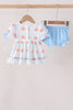 Blue Pumpkin Embroidery Ruffle Bloomer Set