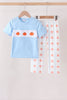 Blue Pumpkin Embroidery Pants Set