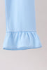 Blue Pumpkin Embroidery Ruffle Pants Set