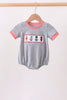 Grey character embroidery bubble