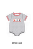 Grey character embroidery bubble