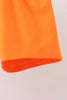 Blue Gingham Candy Corn Embroidery Shorts Set