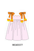 Pink Gingham Candy Corn Dress