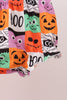 Orange Jack-O-Lantern  Applique Bow Bloomer Set