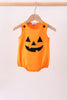 Orange Jack-O-Lantern  Applique Bubble
