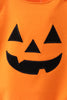 Orange Jack-O-Lantern  Applique Bubble