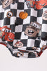 Checkered racing bamboo bubble