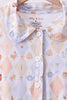 Blue Chicken Bow Bamboo Mom Pajama Pants Set