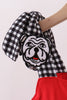 Red Georgia Go Dawgs Smocked Ruffle Shorts Set