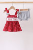 Maroon Alabama Roll Tide Smocked Bloomer Set