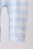 Blue Farm Embroidery Gingham Romper