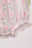 Sage Pumpkin Bow Embroidery Ruffle Bubble