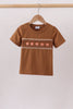 Brown Pumpkin Smocked Top