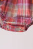 Camel Pumpkin Embroidery Ruffle Plaid Bubble