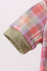 Camel Pumpkin Embroidery Plaid Bubble