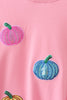 Pink Pumpkin Sequin Mom&me Top