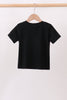 Black Pumpkin cat Embroidery Top