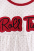 Red Alabama Roll Tide Embroidery Bubble