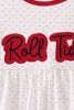 Red Alabama Roll Tide Embroidery Pants Set