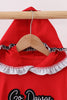 Red Georgia Embroidery Hoodie