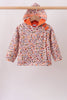 Floral Fleece Hoodie Jacket