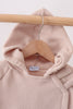Khaki Fleece Bow Coat