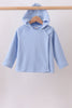 Blue Fleece Bow Coat