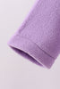 Purple Fleece Bow Coat