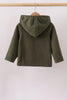 Green Fleece Bow Coat