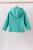 Turquoise Fleece Bow Coat