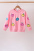 Pink Pumpkin Sequin Mom&me Top