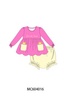 Pink shine for jesus embroidery bloomer set