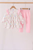 Pink all day adventure ruffle pants set