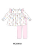 Pink all day adventure ruffle pants set