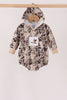 Camouflage duck embroidery hoodie bubble