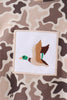 Camouflage duck embroidery hoodie bubble