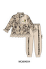 Camouflage duck embroidery ruffle jogger set