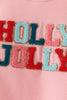 Pink Holly Jolly French Knot Mom&me Top