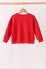Red Merry French Knot Mom&me Top