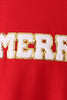 Red Merry French Knot Mom&me Top