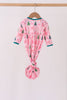 Pink Christmas Tree Embroidery Gown