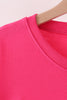Hot Pink Christmas Tree Sequin Mom&me Top