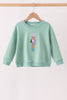 Sage Nutcracker Sequin Mom&me Top