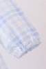 Blue Plaid Ruffle Dress