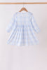 Blue Plaid Ruffle Dress
